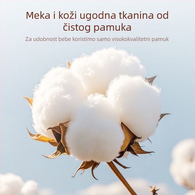 Pamukni posteljni list za dječji krevetić, vodootporna barijera za mokraću, 100% pamuk, klasa A, navlaka za veliki madrac
