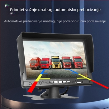 7-inčni HD zaslon za vozilo, monitor za vožnju unazad, video ulaz za kamione