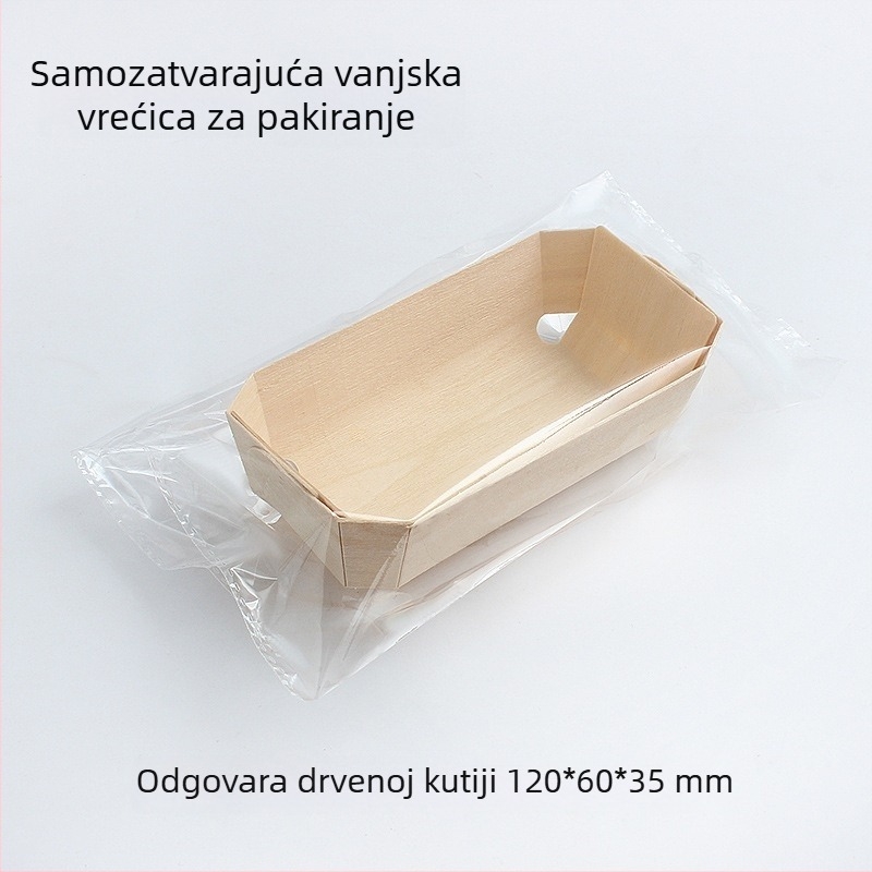 Drvena mala kutija za tost za pečenje kruha, drveni pleh za pećnicu s papirnom podlogom, kalup za zlatnu jastučastu tortu, torta s datulama i puding