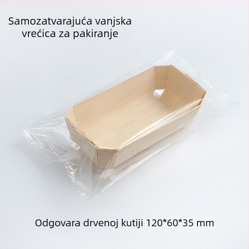 Drvena mala kutija za tost za pečenje kruha, drveni pleh za pećnicu s papirnom podlogom, kalup za zlatnu jastučastu tortu, torta s datulama i puding