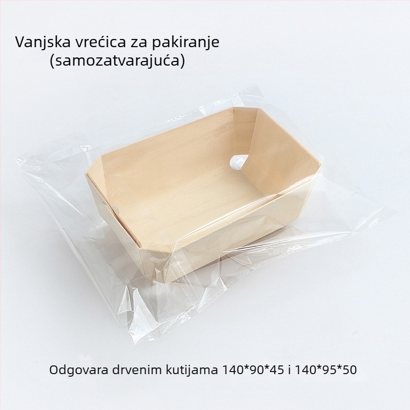 Drvena mala kutija za tost za pečenje kruha, drveni pleh za pećnicu s papirnom podlogom, kalup za zlatnu jastučastu tortu, torta s datulama i puding