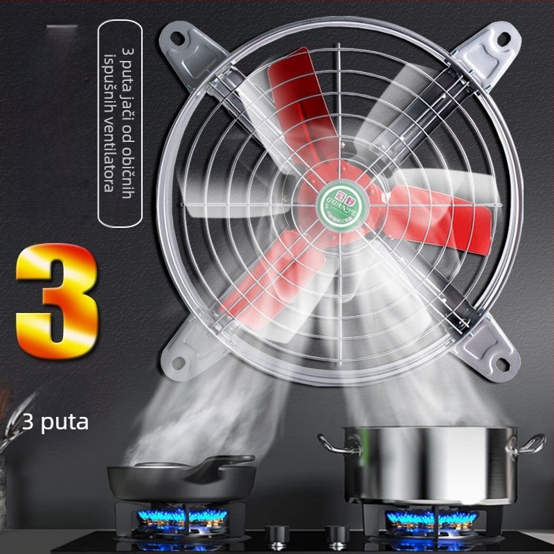 Industrijski ispušni ventilator visokog kapaciteta, tih, za kuhinjsku ventilaciju visokog protoka