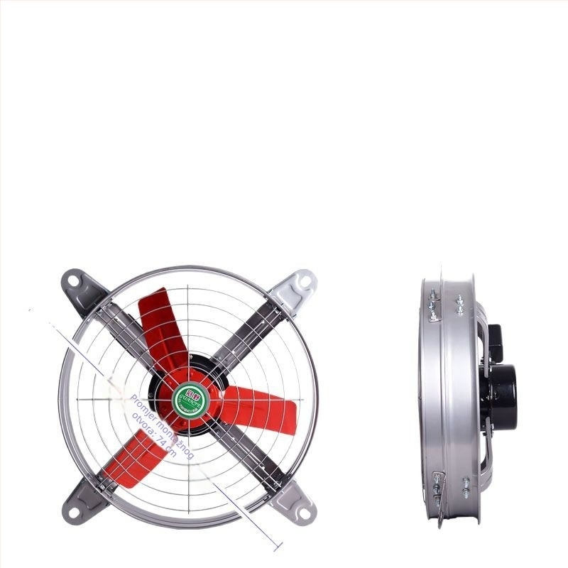 Industrijski ispušni ventilator visokog kapaciteta, tih, za kuhinjsku ventilaciju visokog protoka