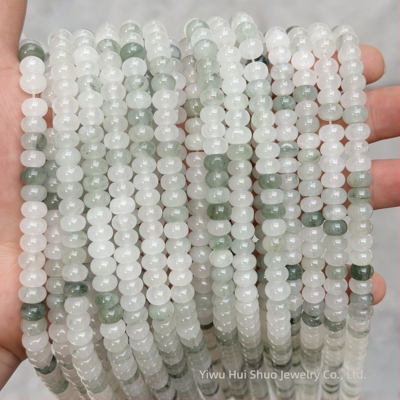 Zeleni nefrit perle, kružnog oblika, 8 mm, za DIY narukvicu — perle za izradu nakita