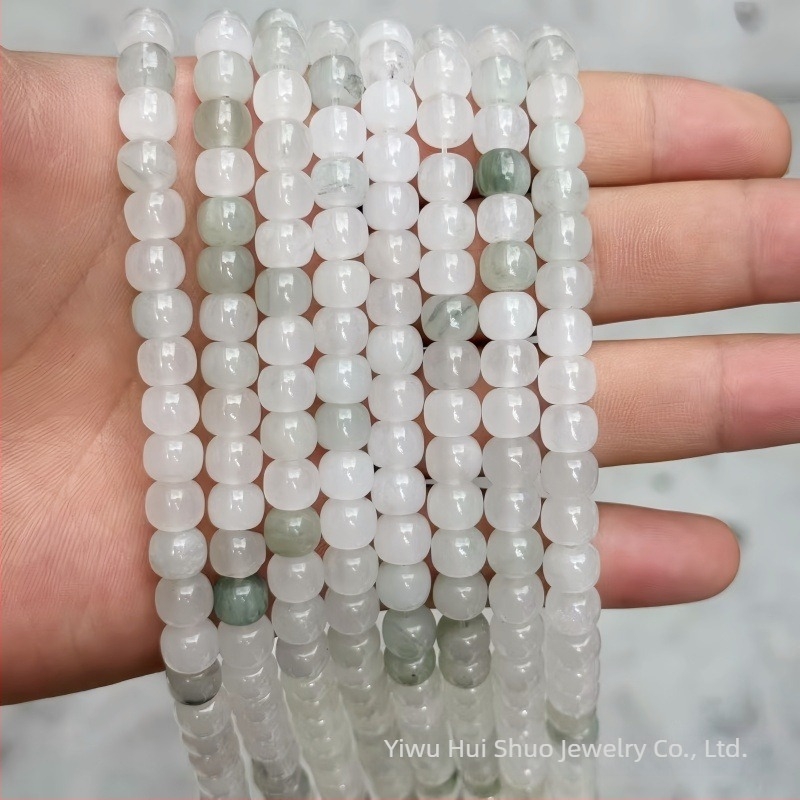 Zeleni nefrit perle, kružnog oblika, 8 mm, za DIY narukvicu — perle za izradu nakita