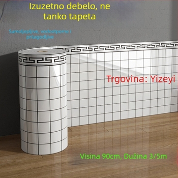 Super debeli samoljepljivi zidni paneli za obnovu zidova, vodootporni i otporni na vlagu, zaštita od sudara, geometrijski uzorak, moderni trodimenzionalni zidni ukrasi za dnevni boravak, PVC