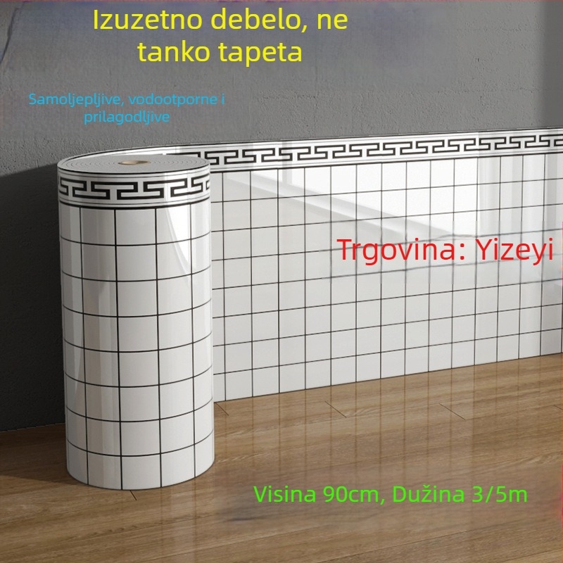 Super debeli samoljepljivi zidni paneli za obnovu zidova, vodootporni i otporni na vlagu, zaštita od sudara, geometrijski uzorak, moderni trodimenzionalni zidni ukrasi za dnevni boravak, PVC