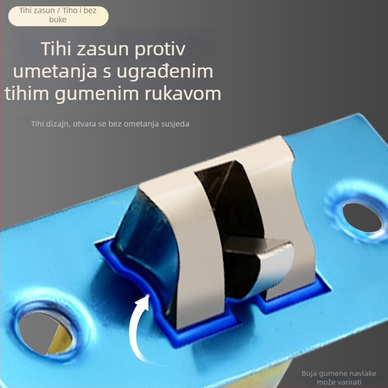 Brava za kupaonicu sa jezičkom i tijelom brave, pribor