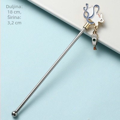 Nehrđajući čelični štapići za miješanje čaja s mlijekom, za šalice i keramičke šalice, elegantan uredski poklon