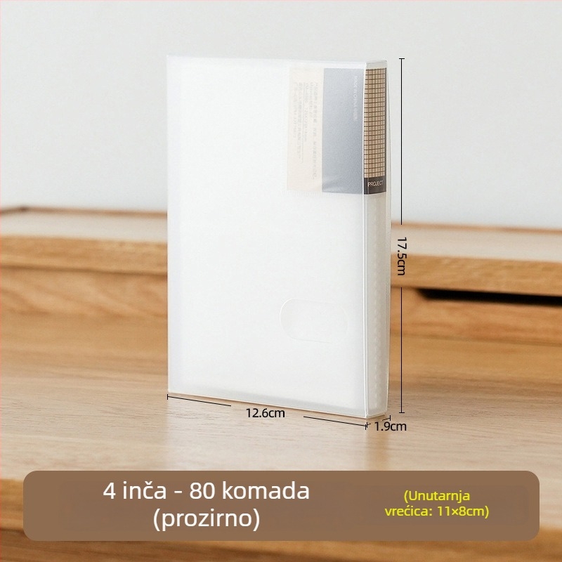 Prozirni Polaroid fotoalbum sa zaštitnim kućištem, 3/4/5/6 inča, fotoalbum za razglednice