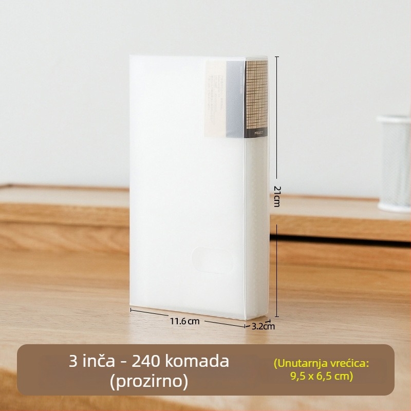 Prozirni Polaroid fotoalbum sa zaštitnim kućištem, 3/4/5/6 inča, fotoalbum za razglednice