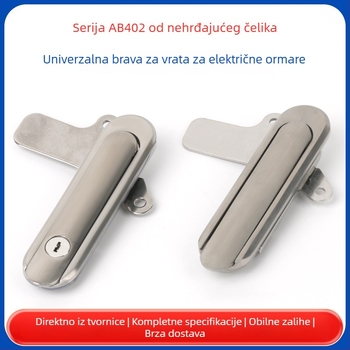 AB402 Plošna brava za električne ormariće, metalna brava za vrata razvodnih kutija
