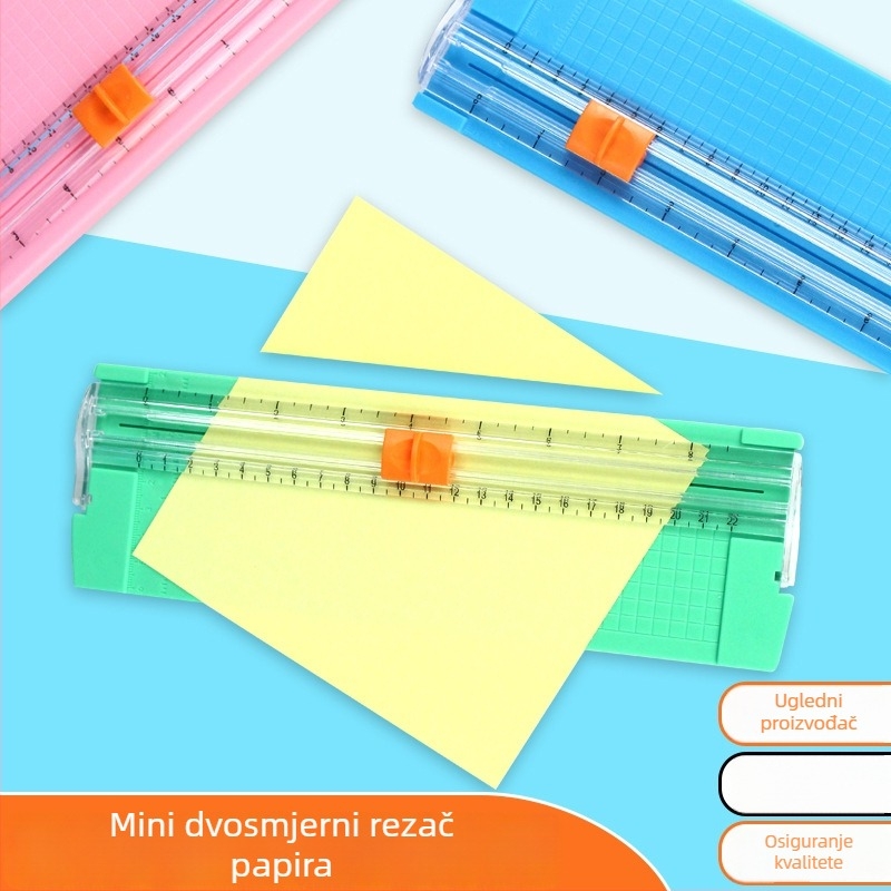 Prijenosni mali rezač papira A5 za DIY planere i ured, mini rezač za fotografije, pogodan za djecu