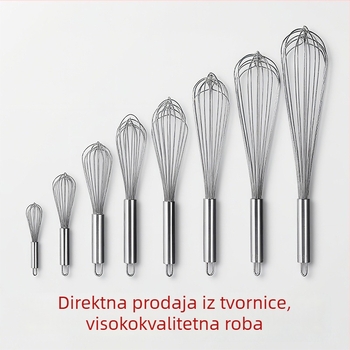 Nehrđajući čelični ručni mućkalica za jaja i pjenu od mlijeka, ručni mikser za pjenu i kremu