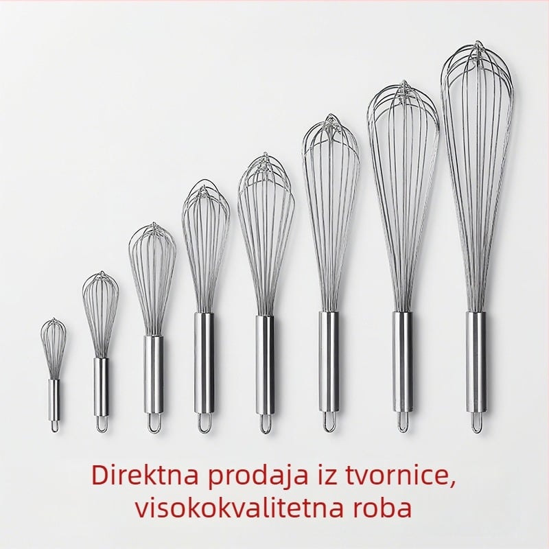 Nehrđajući čelični ručni mućkalica za jaja i pjenu od mlijeka, ručni mikser za pjenu i kremu