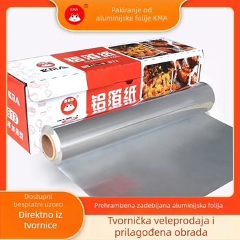 Aluminijski folijski papir i papir za pečenje za kuhanje i roštilj; za omatanje ribe; otporan na visoke temperature; pogodan za pećnicu i air fryer.