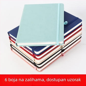 A5 bilježnica s omotom od imitacijske kože i remenom – moderna studentska bilježnica