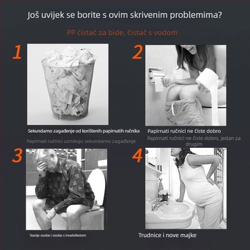 L7 Ne-električni pametni bidet na poklopac toaleta, pranjem stražnjice, toplom i hladnom vodom, za kućnu upotrebu