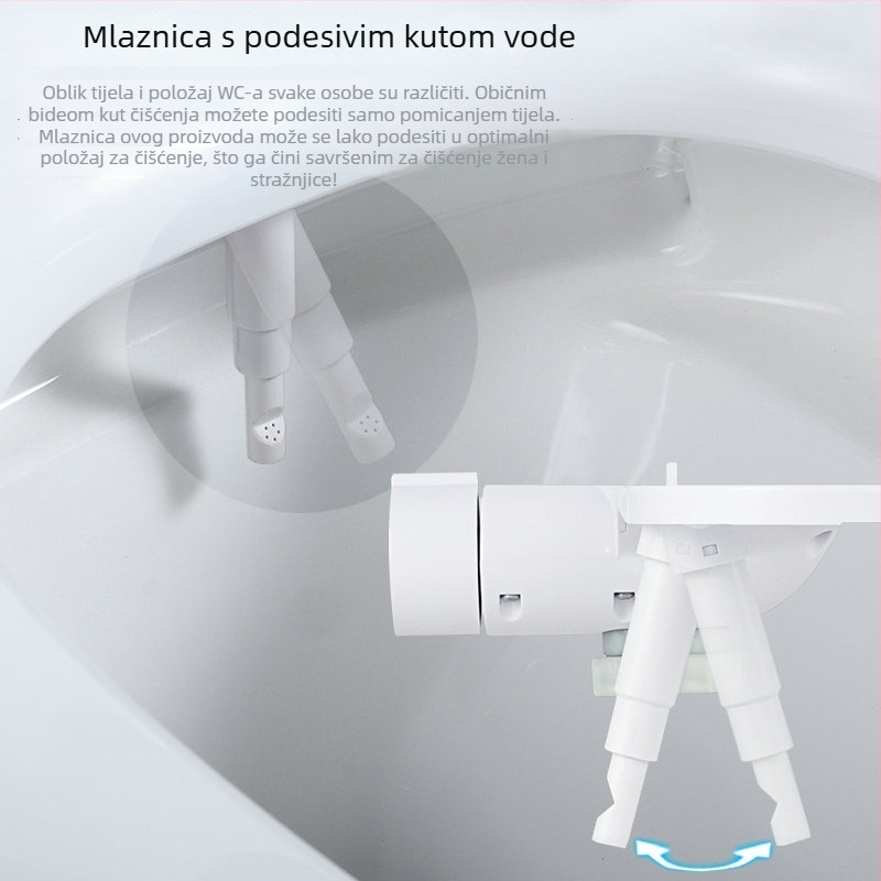 L7 Ne-električni pametni bidet na poklopac toaleta, pranjem stražnjice, toplom i hladnom vodom, za kućnu upotrebu