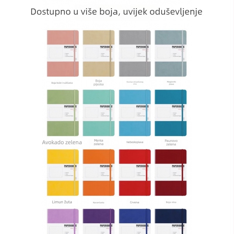 A5 bilježnica s prilagođenim elastičnim kaišem, set poklon kutija za uredske potrepštine, kreativni dnevnik, veleprodaja, mogućnost otiska logotipa