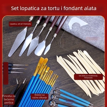 Špatula za tortu i kremu, alat za fondant dekoraciju i špatula za dekoriranje s čokoladnom pastom