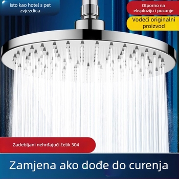 Kada od nehrđajućeg čelika 304, velika kišna glava, visoki tlak, okretna podrška, glava s jednim izlazom
