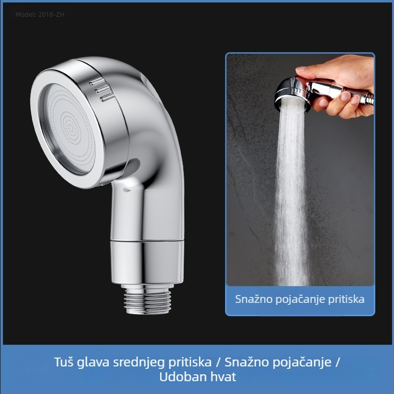 Prijenosna tuš glava s visokom filtracijom, okrugla ABS mlaznica, elektroplatirani završna obrada