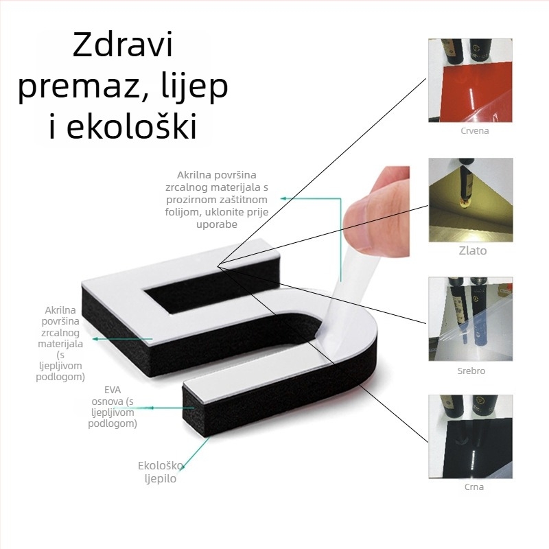 Okrogli zidni sat za spavaću sobu i dnevni boravak, svijetleći, tih pokret, moderan dekorativni dizajn
