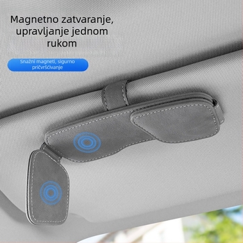 Auto klips za vizir s višenamjenskim skladištenjem kartica i potvrda, kutija za naočale, inovativna ugradnja bez oštećenja