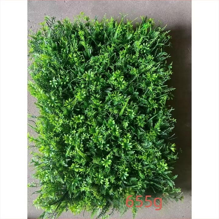 3D zidni panel s umjetnim biljem, zelena zidna dekoracija i umjetno travnjaće, plastični zidni panel