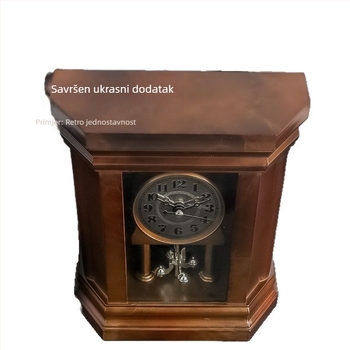 Sat na stol u kineskom stilu, antički dizajn za spavaću sobu i dnevni boravak, retro dekorativni stolni sat