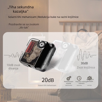 2026 novi model zidnog sata za dnevni boravak s pozadinom televizora, lagani luksuz, tih mehanizam, elegantan kućni sat
