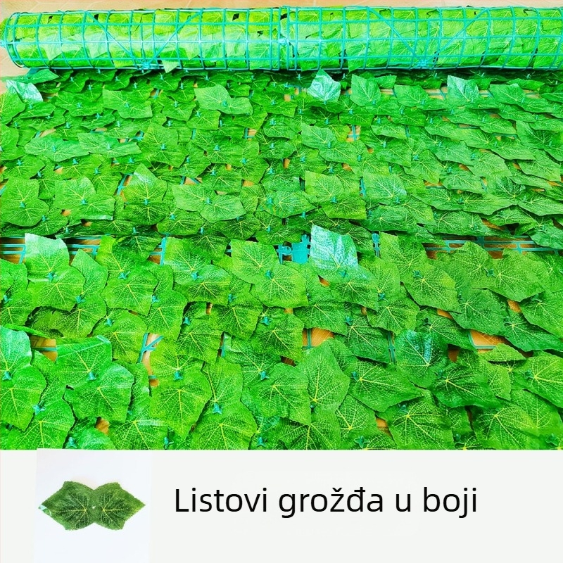 Umjetni buket listova za dekoraciju zida i ograde