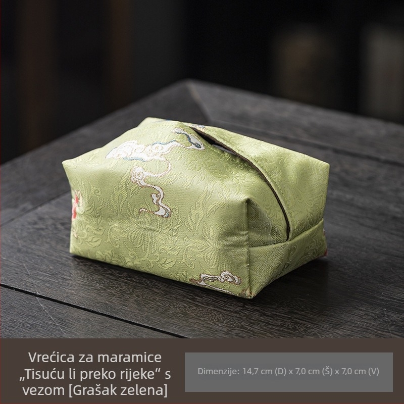 Vodootporni stolni runner s Xiangyun vlaknom za čajnu ceremoniju, tradicionalnog stila