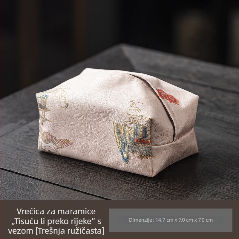 Vodootporni stolni runner s Xiangyun vlaknom za čajnu ceremoniju, tradicionalnog stila