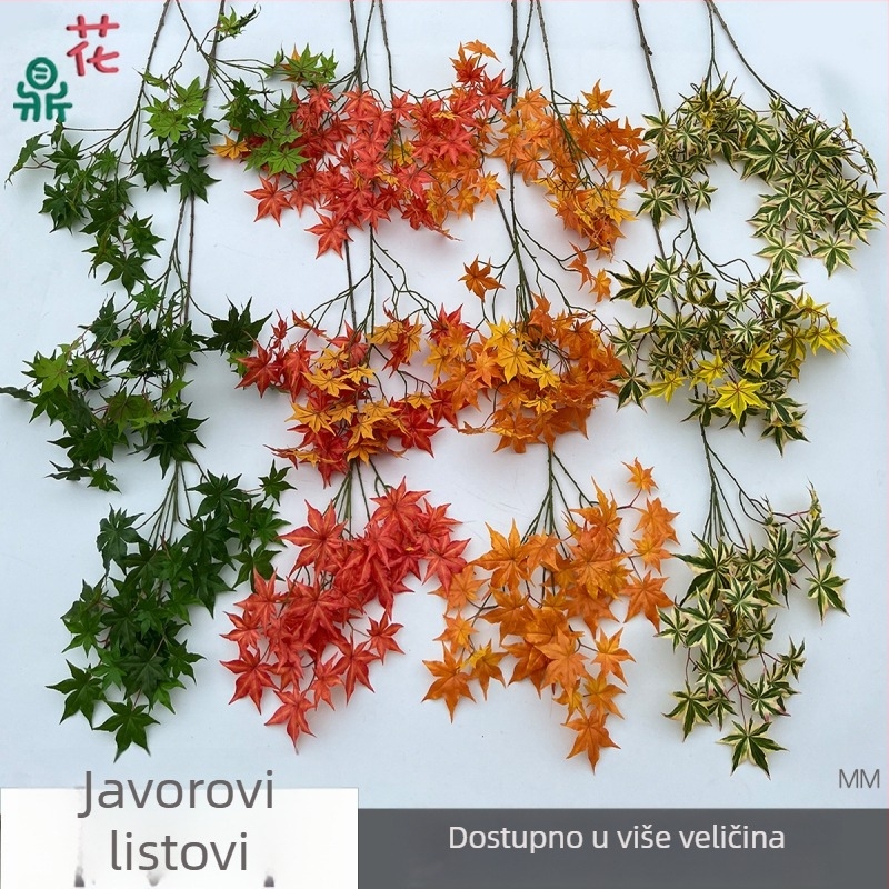 Umetni javorov list s dvije grane i jednostrani javorov list za vanjsku dekoraciju