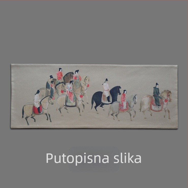 Pamukaste podloške za stol s motivom starog prizora, podmetači za čaj, stolni runner, podmetači za čajnu ceremoniju, setovi čaja, čajni stol, držač čaja
