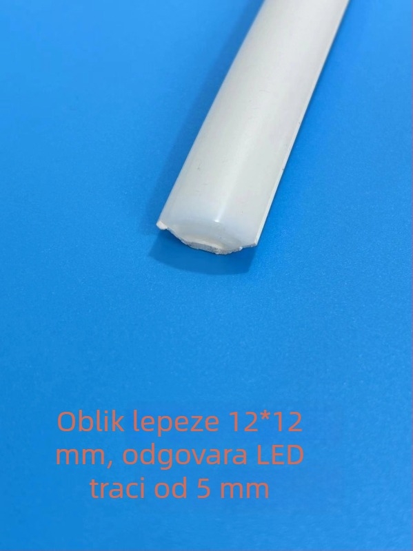 LED trak u V obliku s udubljenim kutom i silikonskim kućištem, za vanjsku fleksibilnu trokut LED traku