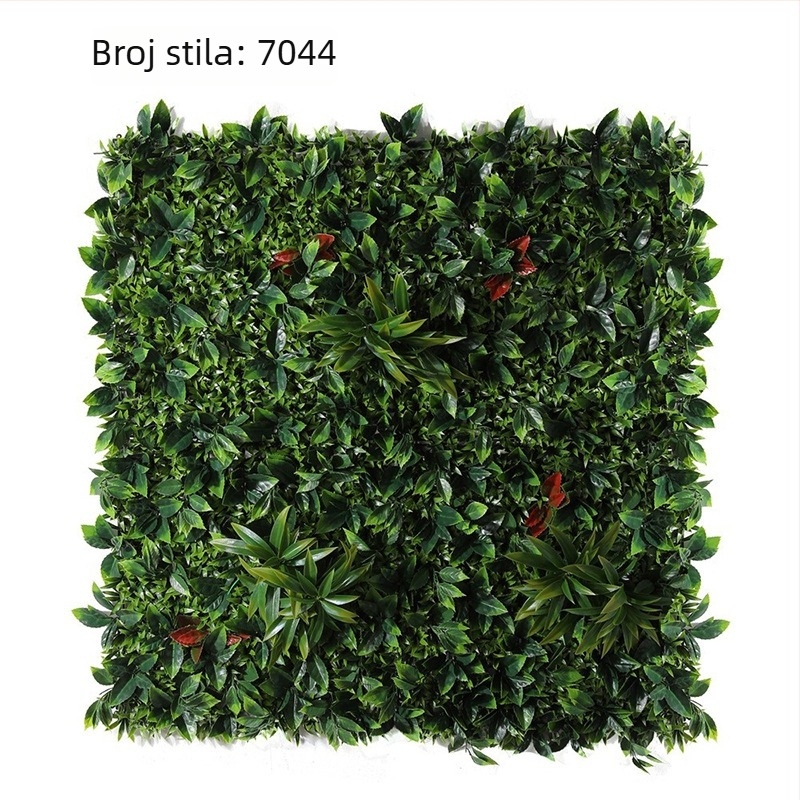 100×100 cm visokokvalitetni panel umjetnih biljaka – plastična zelena pozadina za dekoraciju i uređenje krajolika