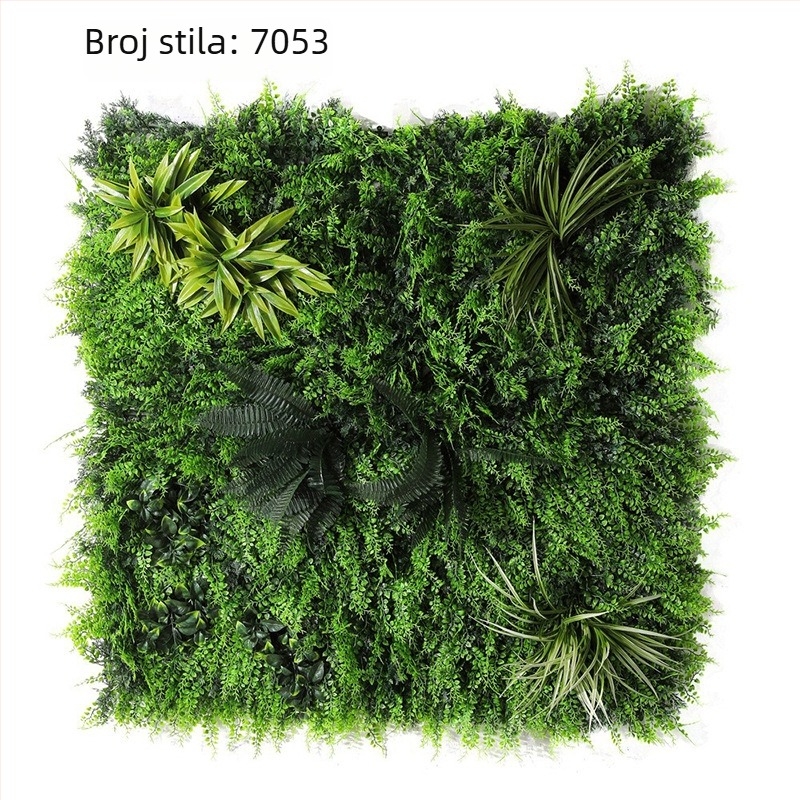 100×100 cm visokokvalitetni panel umjetnih biljaka – plastična zelena pozadina za dekoraciju i uređenje krajolika