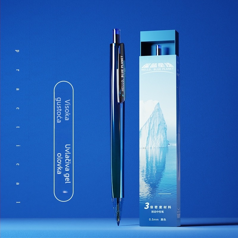 Morning Light Premium reaktivno gel pero visoke gustoće s trostrukom gustoćom, niskim središtem gravitacije i teškim osjećajem, potpisno pero s logom tvrtke