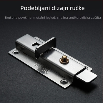 304 nehrđajući čelik s opružnim zasunom za drvena vrata