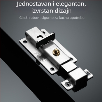 304 nehrđajući čelik s opružnim zasunom za drvena vrata