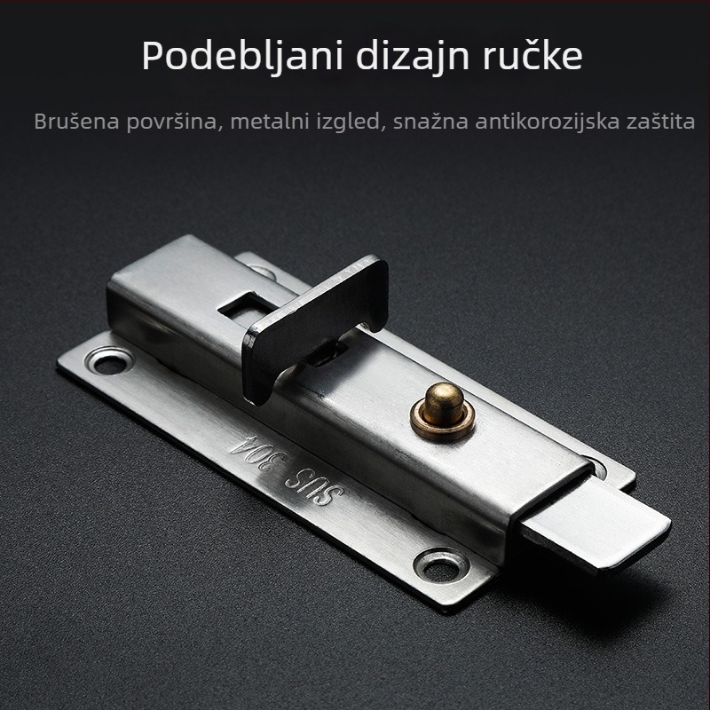 304 nehrđajući čelik s opružnim zasunom za drvena vrata