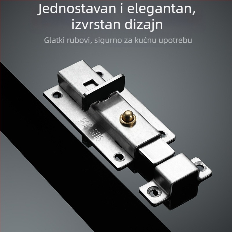 304 nehrđajući čelik s opružnim zasunom za drvena vrata