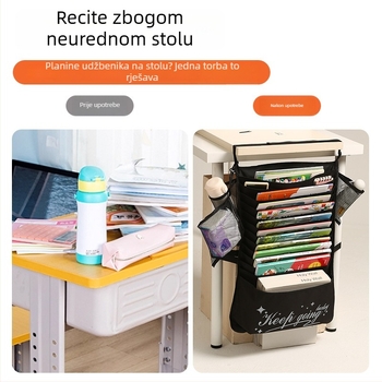 Viseća torba za knjige uz rub stola, velikog kapaciteta, za učenike srednje škole