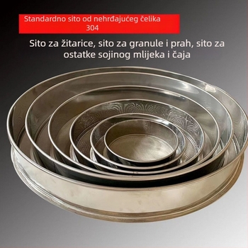 Sita od 304 nehrđajućeg čelika za uzorke, mreža 2–600, laboratorijske sitne mreže 100 mreža za tradicionalnu kinesku medicinu