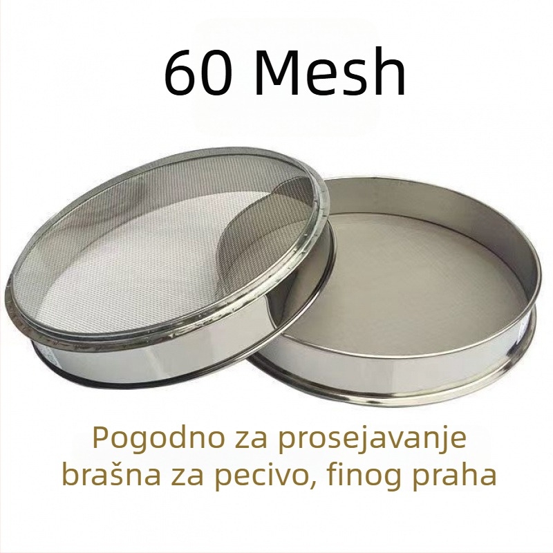 Sita od 304 nehrđajućeg čelika za uzorke, mreža 2–600, laboratorijske sitne mreže 100 mreža za tradicionalnu kinesku medicinu