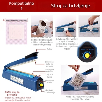 Intention Coffee set od 5 drip bag vrećica, 10 filtr vrećica, vanjska vrećica i kutija za pakiranje