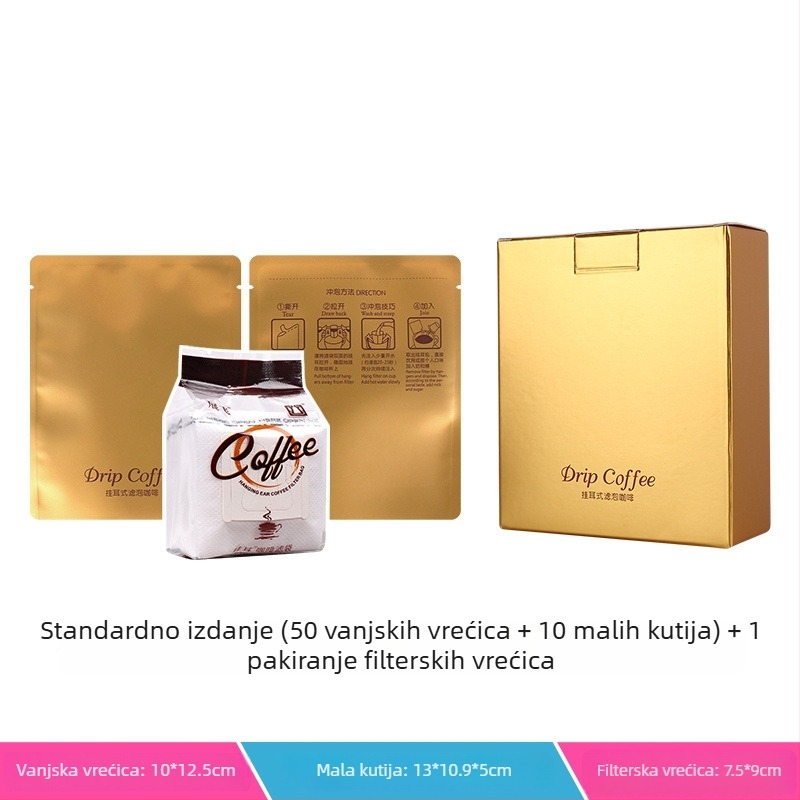 Intention Coffee set od 5 drip bag vrećica, 10 filtr vrećica, vanjska vrećica i kutija za pakiranje
